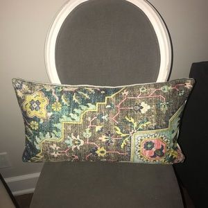 multi color boho print throw accent pillow lumbar